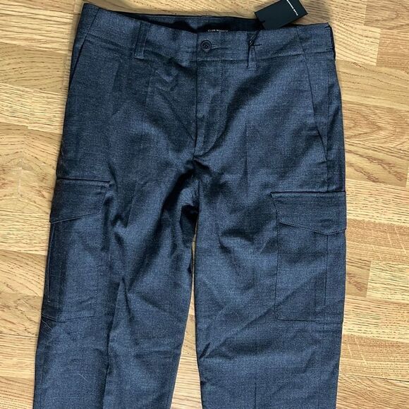 Club Monaco Womens Wool Cargo Pants Full Length Charcoal Size 30 - Picture 4 of 15